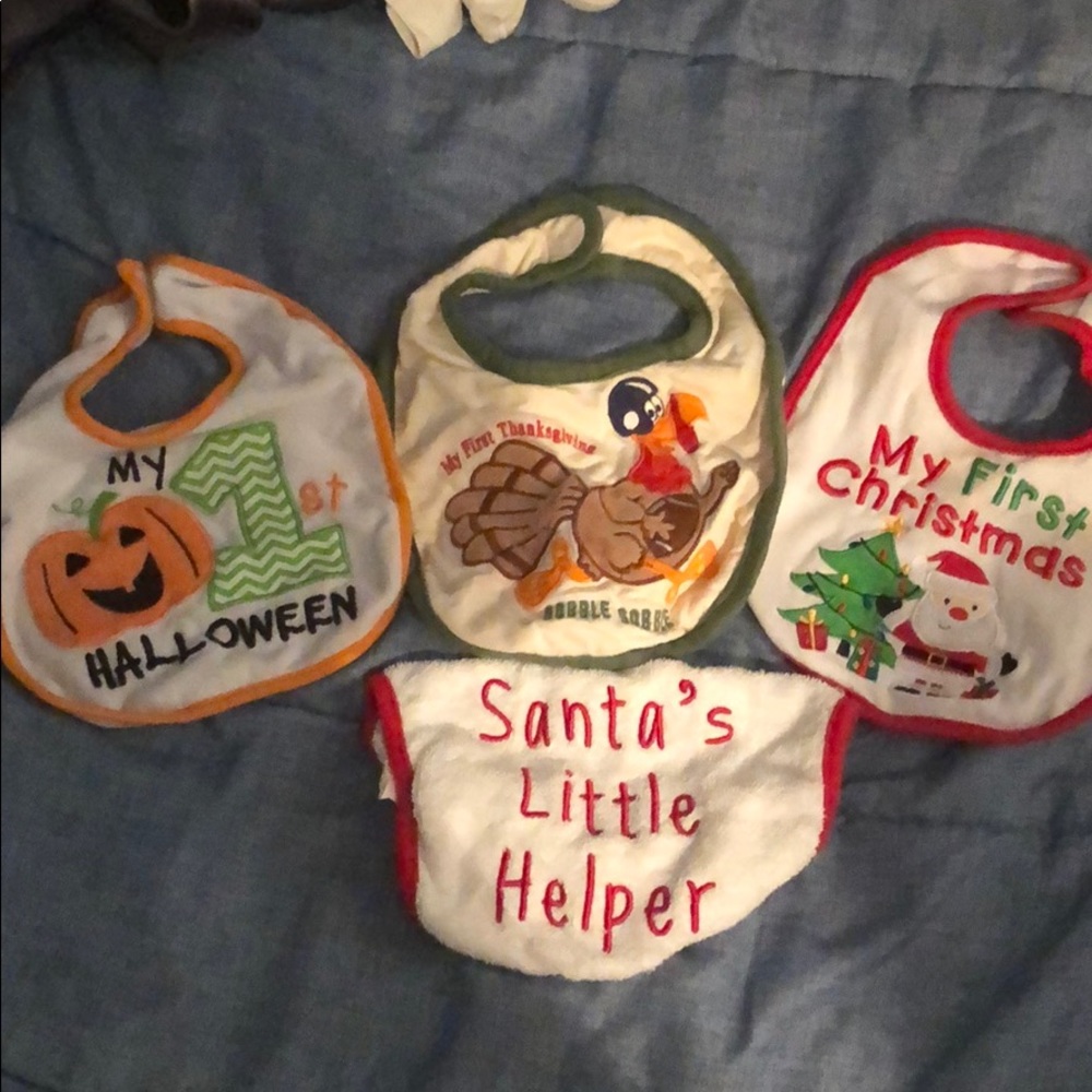 First Holiday Bibs